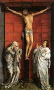 WEYDEN, Rogier van der Christus on the Cross with Mary and St John oil painting artist